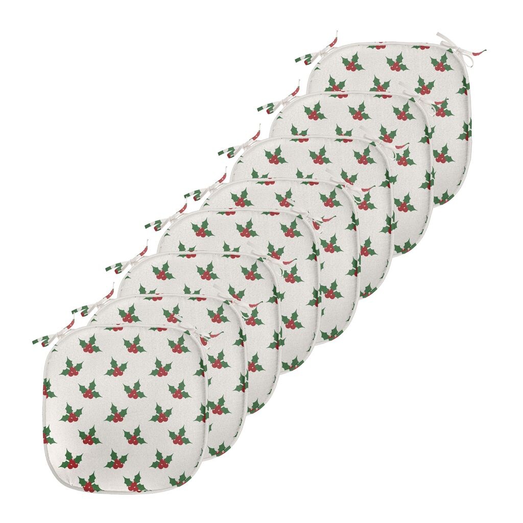 ABAKUHAUS Рождественские подушки для обеденного стула Holly Berries Декоративная водонепроницаемая подушка с ремнями для кухонных сидений 40 см x 40 см Упаковка из 8 шт. Зеленый Белый Красный
ABAKUHAUS Рождественские подушки для обеденного стула Holly Berries Декоративная водонепроницаемая подушка с ремнями для кухонных сидений 40 см x 40 см Упаковка из 8 шт. Зеленый Белый Красный