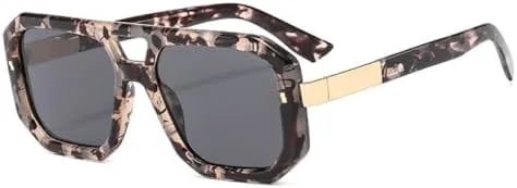 Солнцезащитные очки с двойной перемычкой для женщин, ретро квадратные, прозрачные, градиентные, UV400, солнцезащитные очки для мужчин с заклепками MTZJH, Pattern Grey
Солнцезащитные очки с двойной перемычкой для женщин, ретро квадратные, прозрачные, градиентные, UV400, солнцезащитные очки для мужчин с заклепками MTZJH, Pattern Grey