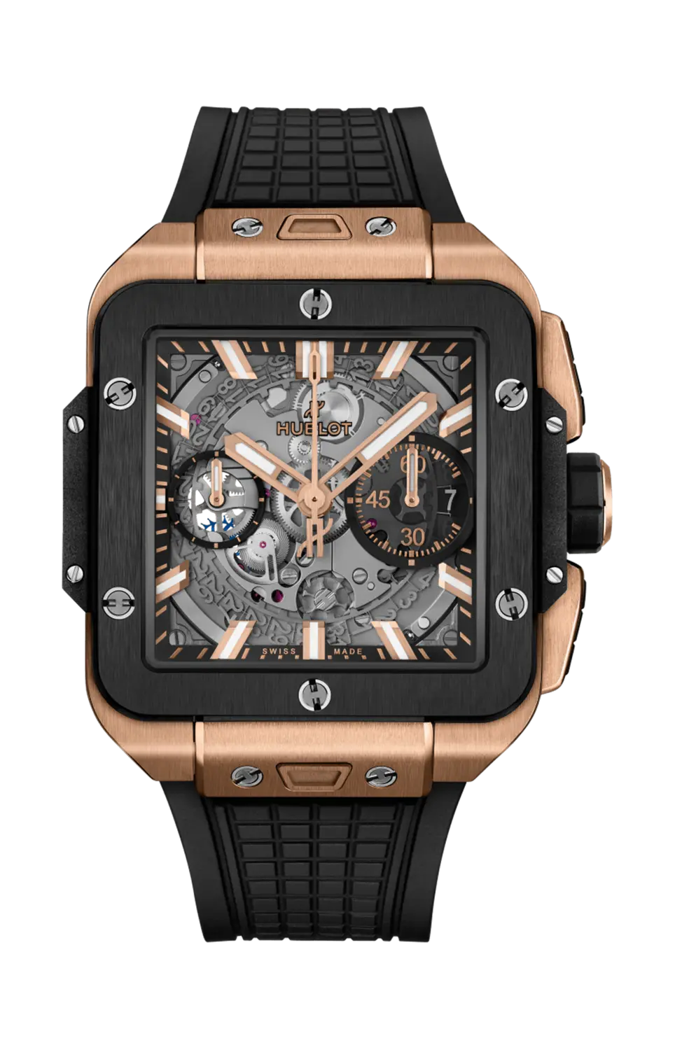 Часы square bang unico king gold ceramic 42mm Hublot
Часы square bang unico king gold ceramic 42mm Hublot