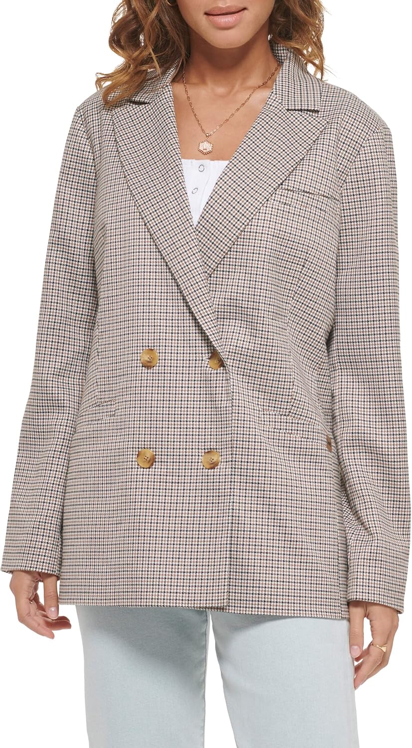 Женский двубортный пиджак Levi's из шерстяной смеси, Beige Plaid
Женский двубортный пиджак Levi's из шерстяной смеси, Beige Plaid