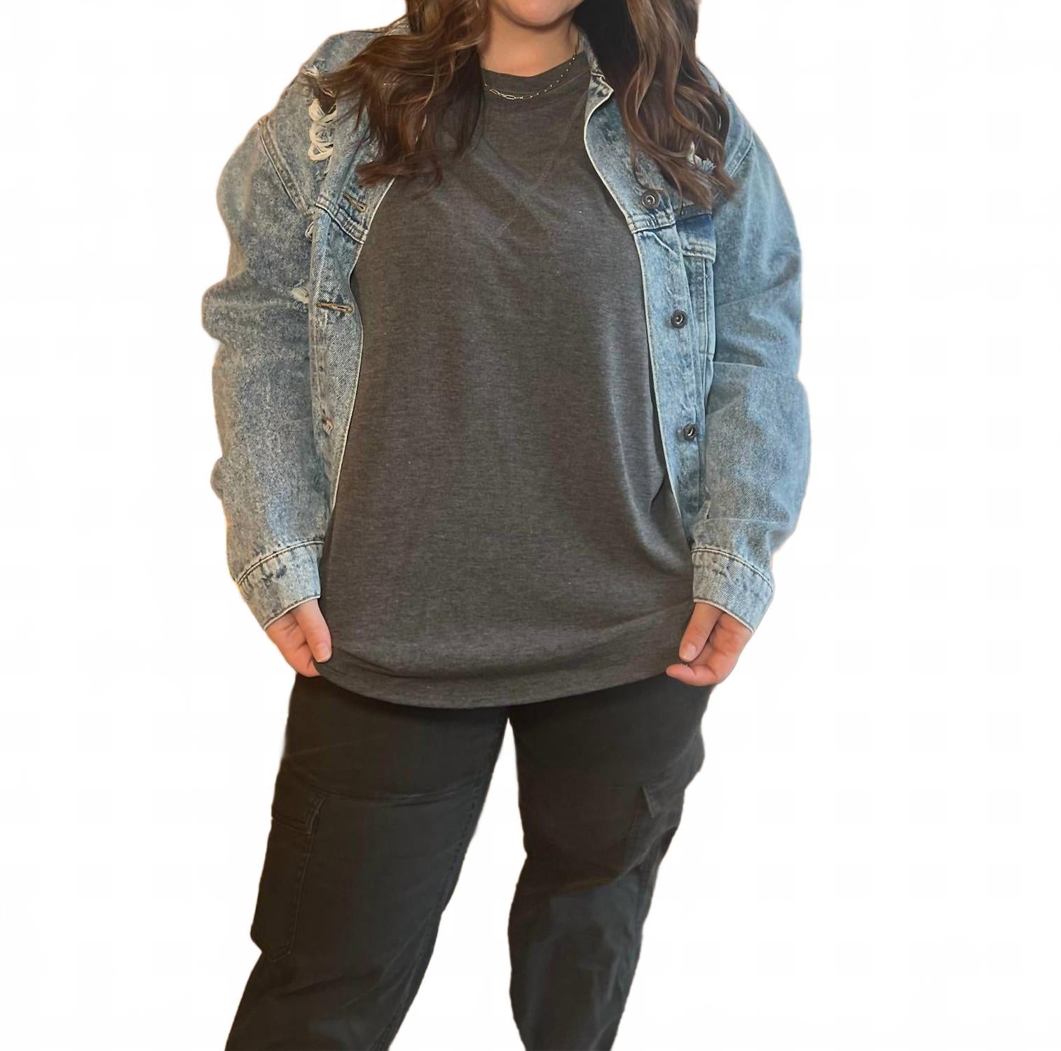 Винтажная рубашка с длинными рукавами в угольном цвете 7th Ray, Charcoal
Винтажная рубашка с длинными рукавами в угольном цвете 7th Ray, Charcoal