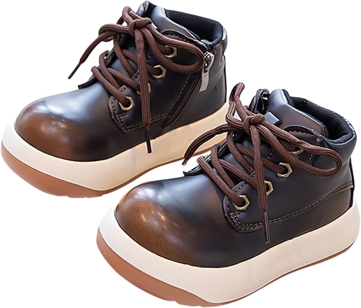 Девочковые зимние массивные походные ботинки с шнуровкой, длина до щиколотки, с флисовой подкладкой для тепла, боковая молния, повседневная обувь Generic, Brown
Девочковые зимние массивные походные ботинки с шнуровкой, длина до щиколотки, с флисовой подкладкой для тепла, боковая молния, повседневная обувь Generic, Brown