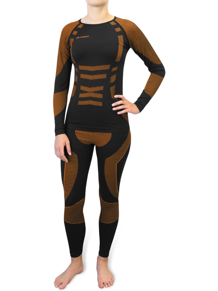 Polar Husky Женский функциональный комплект нижнего белья Super Active Ride оранжевого цвета
Polar Husky Женский функциональный комплект нижнего белья Super Active Ride оранжевого цвета