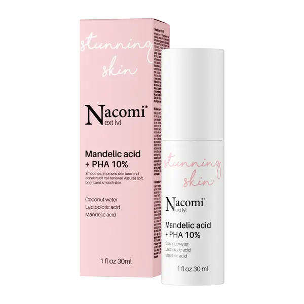 Миндальная кислота + pha 10%, 30 мл Nacomi Next level 
Миндальная кислота + pha 10%, 30 мл Nacomi Next level