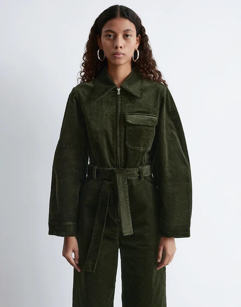 & Other Stories вельветовый комбинезон с поясом и объемными рукавами темно-зеленого цвета
& Other Stories вельветовый комбинезон с поясом и объемными рукавами темно-зеленого цвета