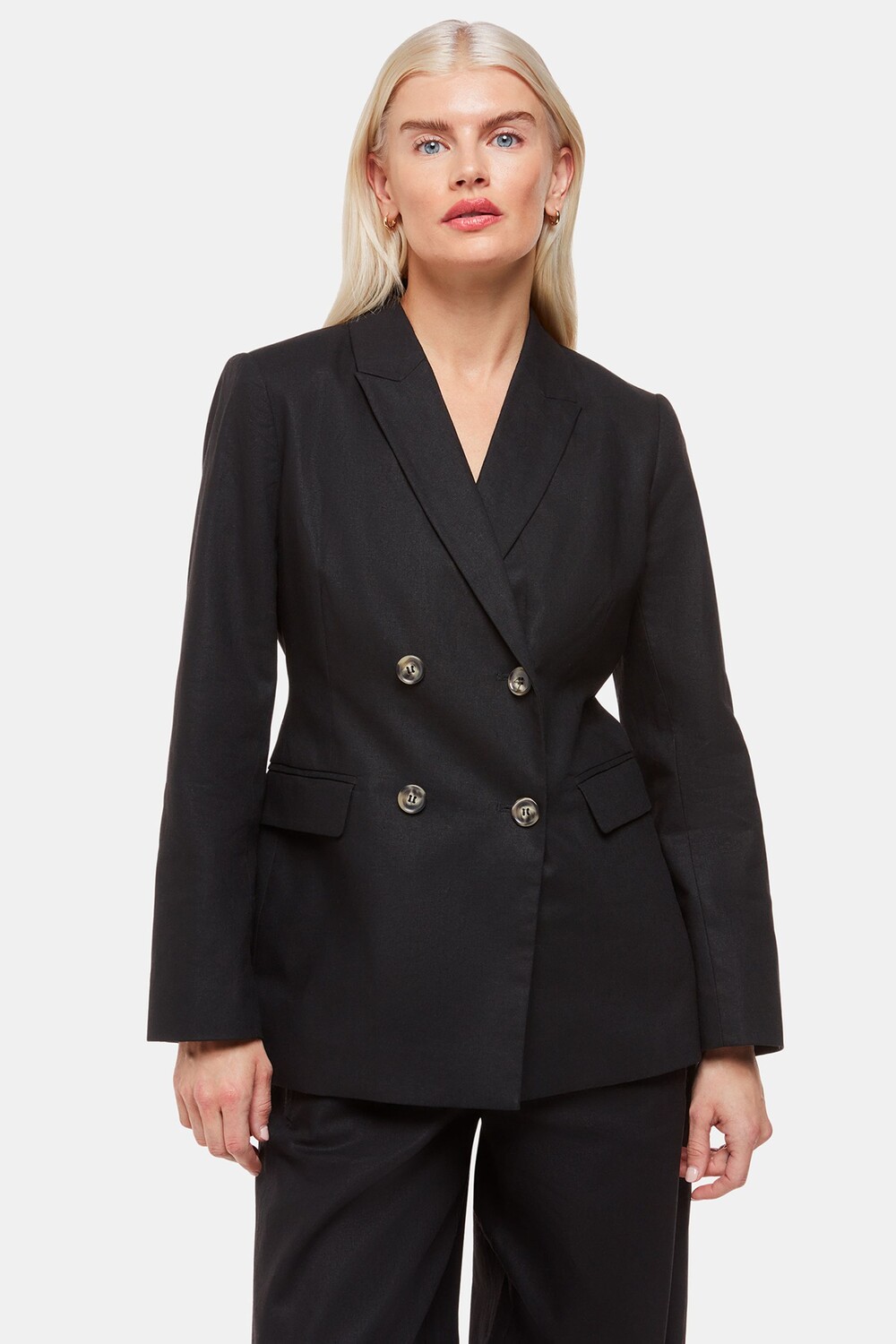 Миниатюрная льняная куртка Lindsey Whistles, черный
Миниатюрная льняная куртка Lindsey Whistles, черный