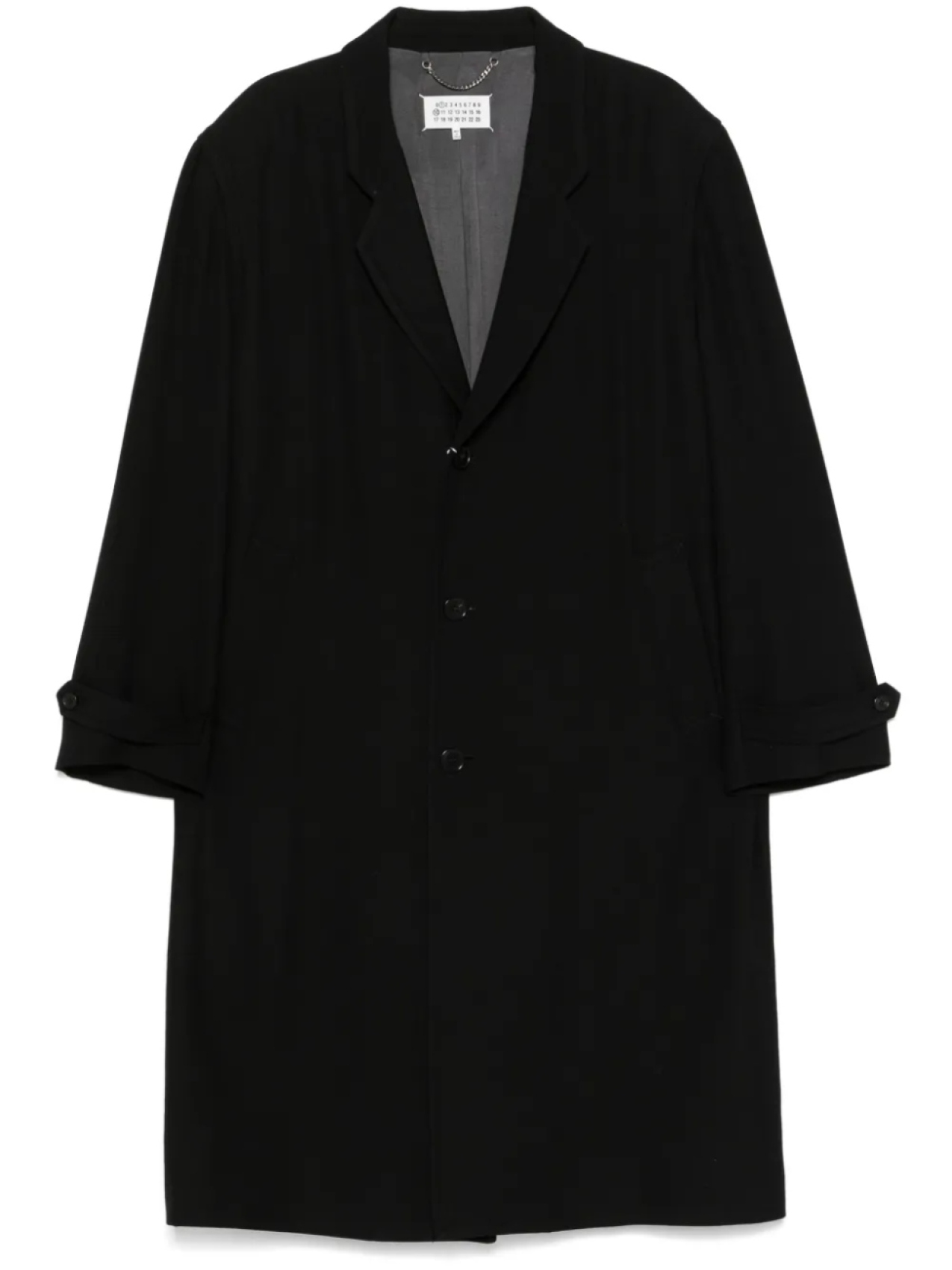Maison Margiela однобортное пальто, черный
Maison Margiela однобортное пальто, черный