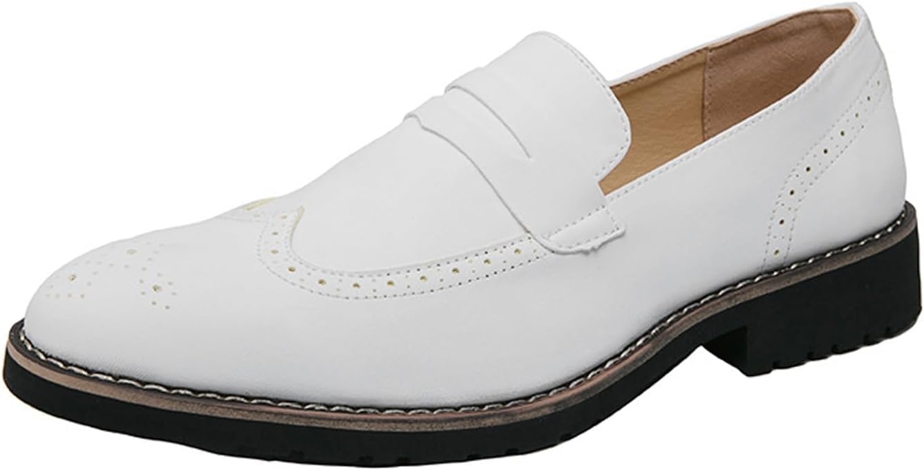 Мужские классические туфли из натуральной кожи ручной работы, модные броги с крыловидным носком, удобные лоферы без шнурков, современная деловая обувь, классические оксфорды для свадеб, офиса и официальных мероприятий Bwseobg, белый
Мужские классические туфли из натуральной кожи ручной работы, модные броги с крыловидным носком, удобные лоферы без шнурков, современная деловая обувь, классические оксфорды для свадеб, офиса и официальных мероприятий Bwseobg, белый