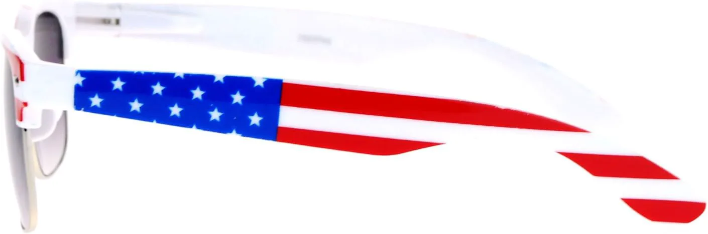 Солнцезащитные очки JuicyOrange USA с принтом американского флага, патриотическая квадратная оправа с роговым рисунком и пружинным шарниром, White/Us Flag
Солнцезащитные очки JuicyOrange USA с принтом американского флага, патриотическая квадратная оправа с роговым рисунком и пружинным шарниром, White/Us Flag