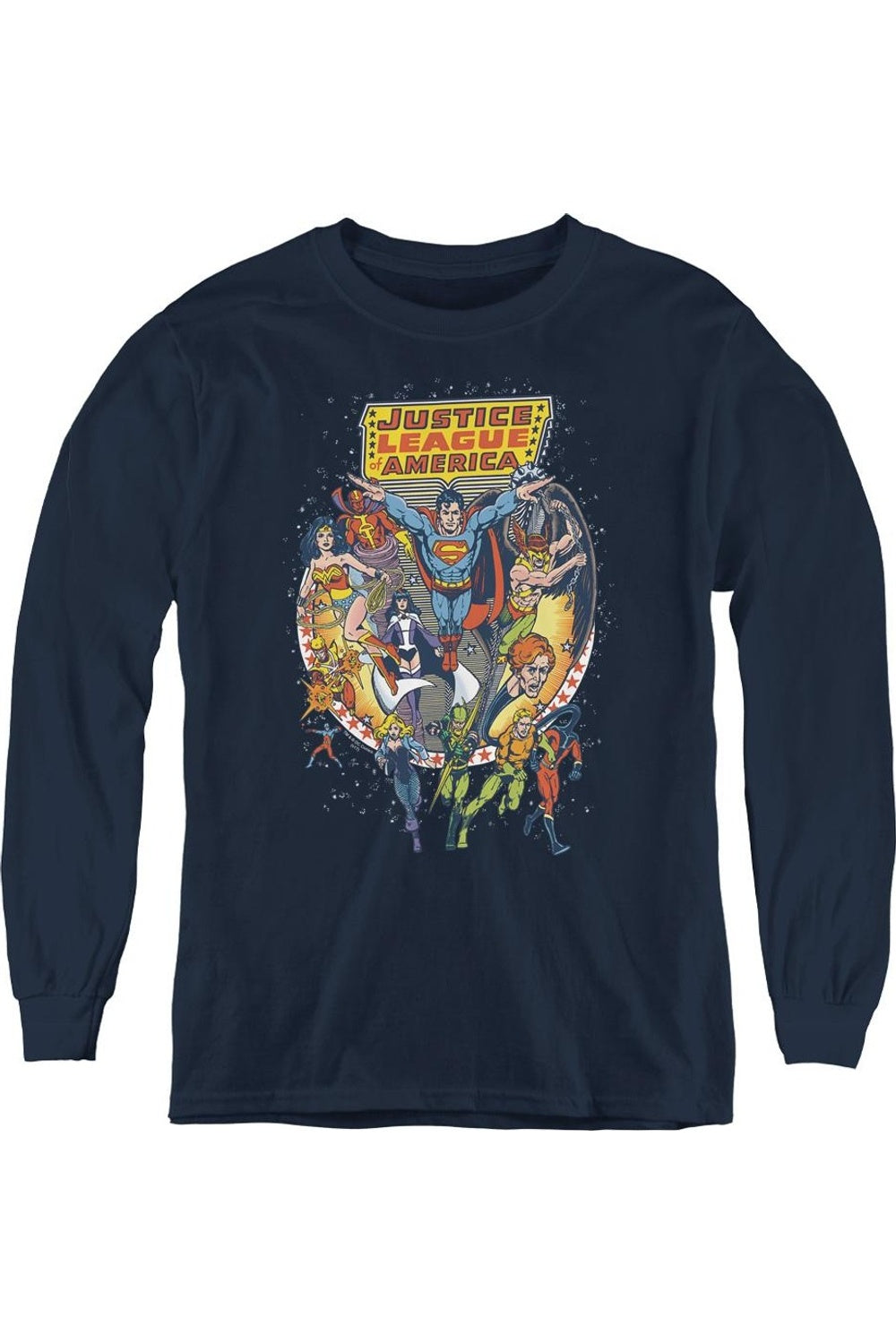 Футболка с длинным рукавом для подростков "Лига справедливости Америки" Star Group Gildan, темно-синий
Футболка с длинным рукавом для подростков "Лига справедливости Америки" Star Group Gildan, темно-синий