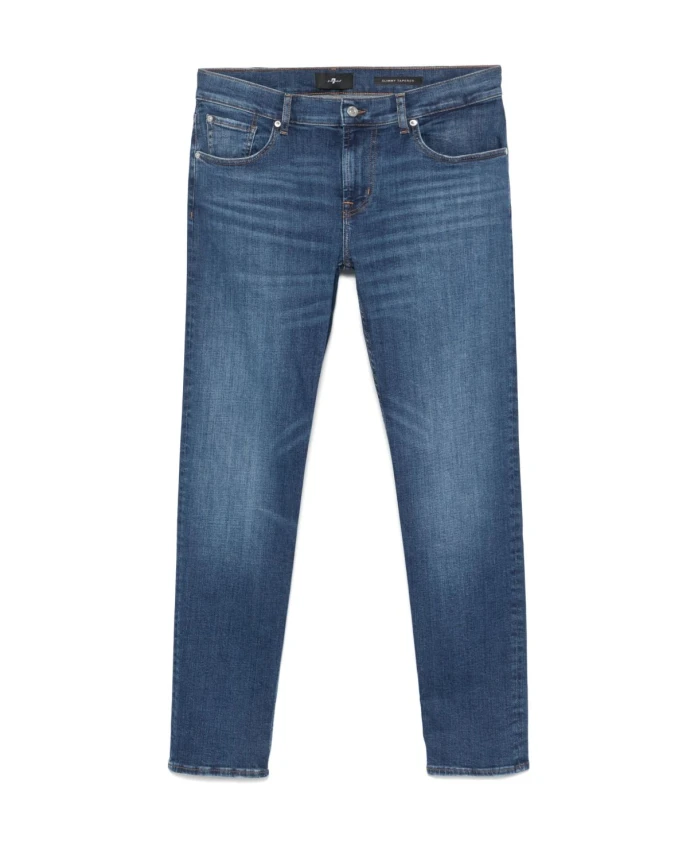 Синие джинсы цвета индиго с вышитым узором 7 For All Mankind, синий
Синие джинсы цвета индиго с вышитым узором 7 For All Mankind, синий