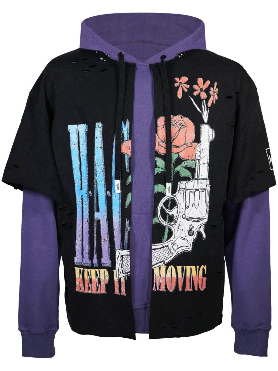 Haculla многослойное худи Keep It Moving, черный
Haculla многослойное худи Keep It Moving, черный