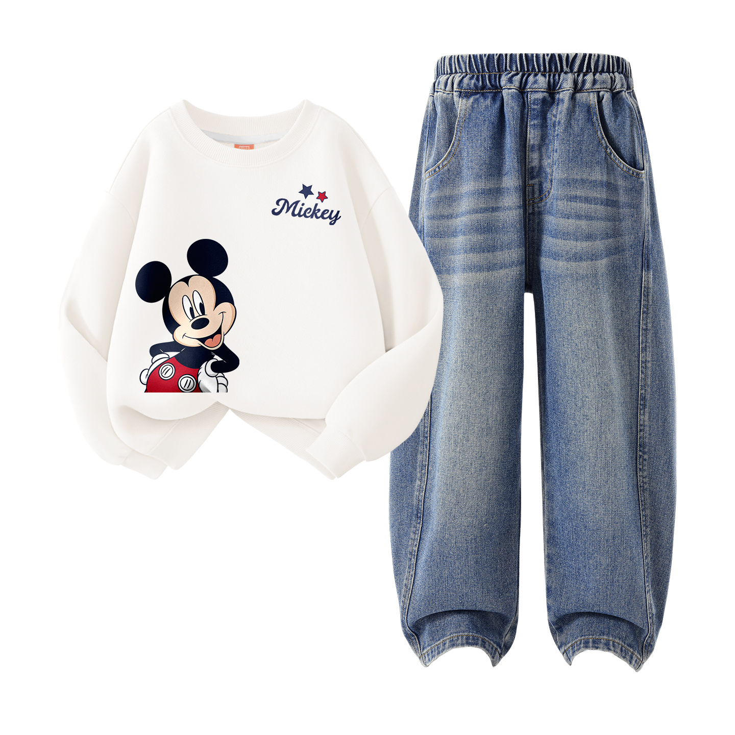 Детская повседневная спортивная одежда Disney, Di Shining Star K White+Solid Color Denim Blue
Детская повседневная спортивная одежда Disney, Di Shining Star K White+Solid Color Denim Blue