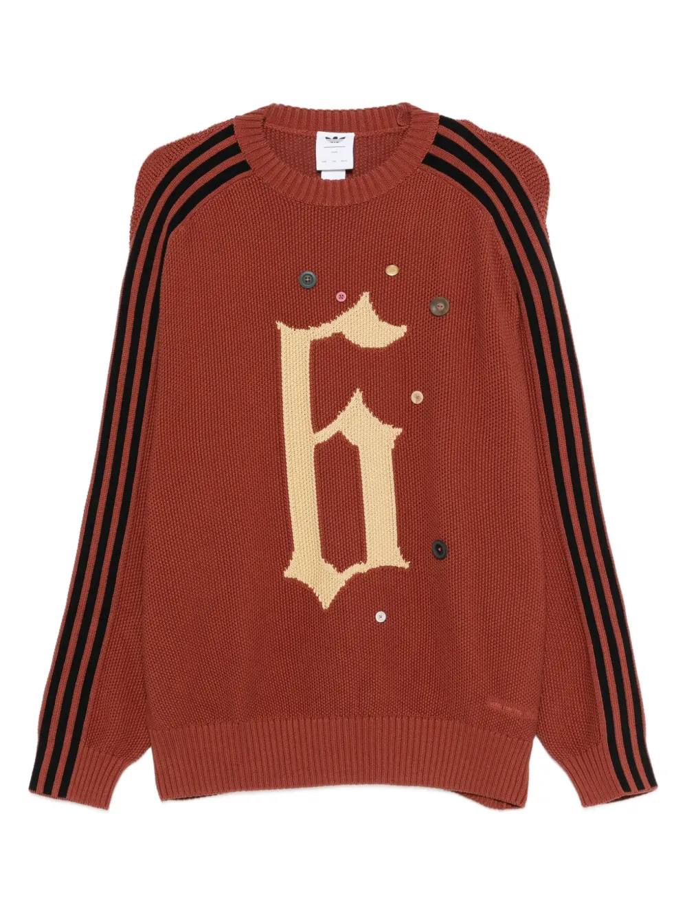 Полосатый свитер ADI006 на пуговицах Song For The Mute, коричневый
Полосатый свитер ADI006 на пуговицах Song For The Mute, коричневый