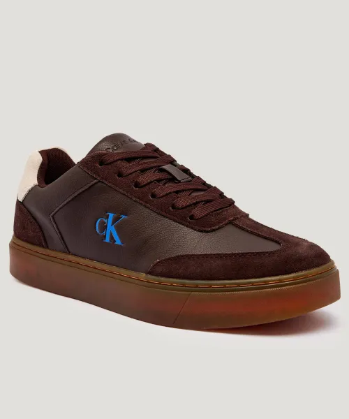 Классические кожаные кроссовки Calvin Klein, коричневый
Классические кожаные кроссовки Calvin Klein, коричневый