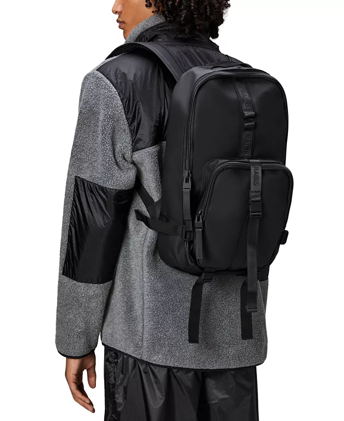 Мужской трейловый рюкзак Rains, черный 
Мужской трейловый рюкзак Rains, черный