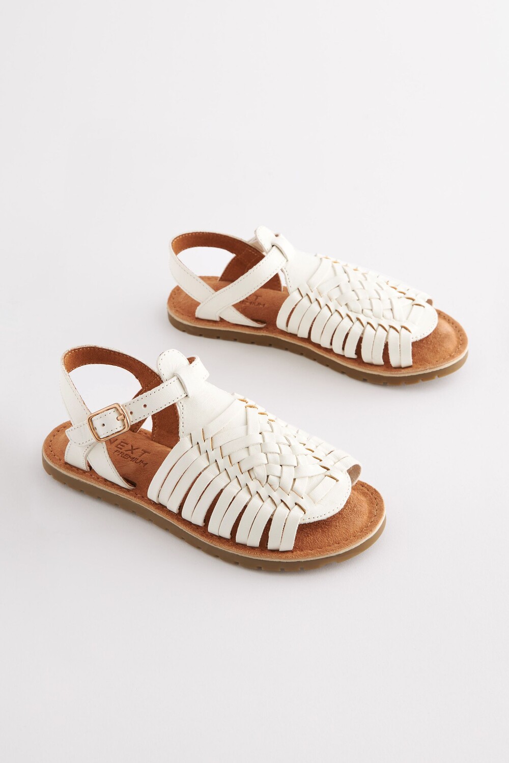Сандалии из плетеной кожи Next, белый
Сандалии из плетеной кожи Next, белый