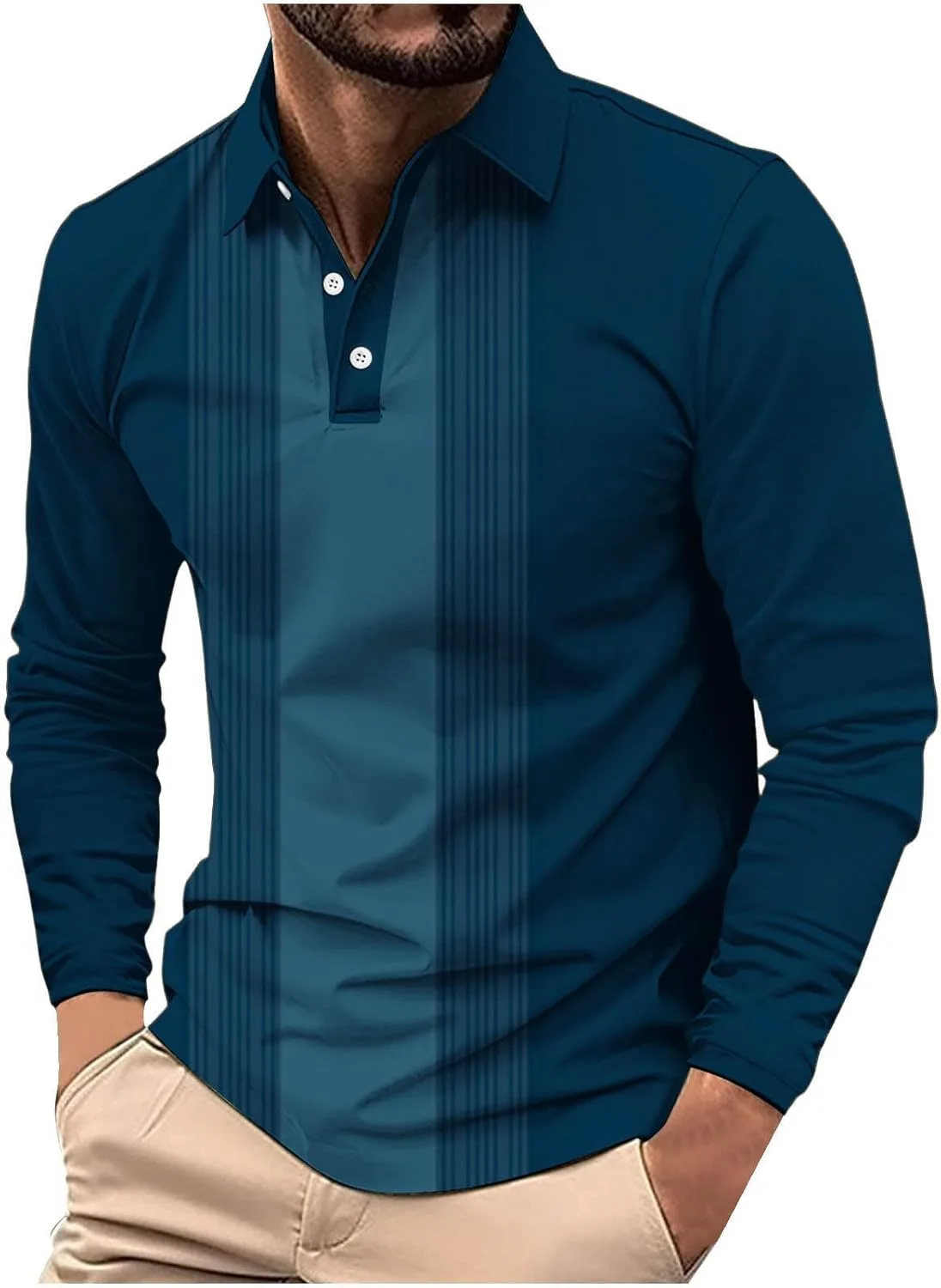 Мужская поло с длинным рукавом Quick Dry, цветной блок
Мужская поло с длинным рукавом Quick Dry, цветной блок