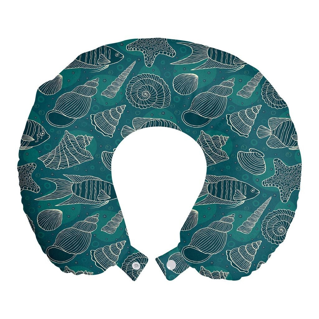 ABAKUHAUS Sea Shells Дорожная подушка для шеи, дизайн Ocean Line, пенопластовые дорожные принадлежности для самолетов и автомобилей, 30x30 см, бирюзовыйово-бирюзово-бежевый
ABAKUHAUS Sea Shells Дорожная подушка для шеи, дизайн Ocean Line, пенопластовые дорожные принадлежности для самолетов и автомобилей, 30x30 см, бирюзовыйово-бирюзово-бежевый