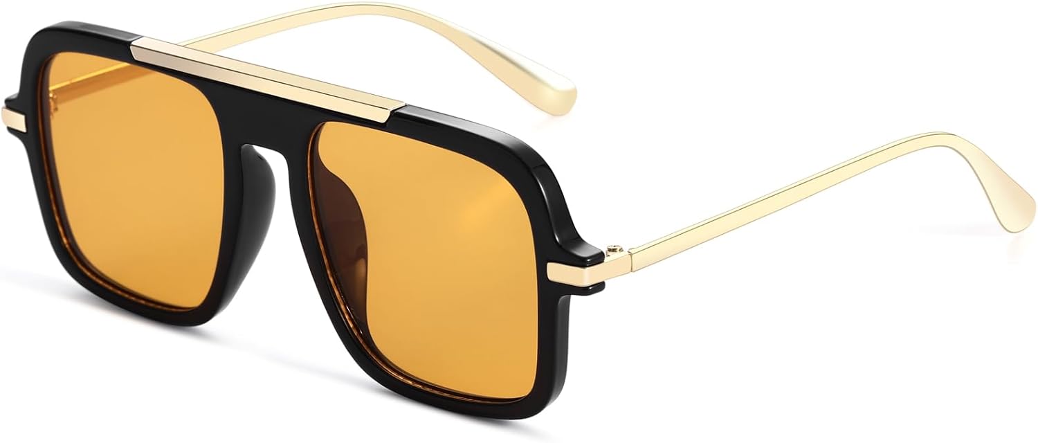 Длинные ретро-солнцезащитные очки-авиаторы квадратной формы для женщин, модные, в стиле 70-х, с большой оправой и защитой от УФ-излучения UV400, модель A2256 A LONG, Black Frame/Orange Lens
Длинные ретро-солнцезащитные очки-авиаторы квадратной формы для женщин, модные, в стиле 70-х, с большой оправой и защитой от УФ-излучения UV400, модель A2256 A LONG, Black Frame/Orange Lens