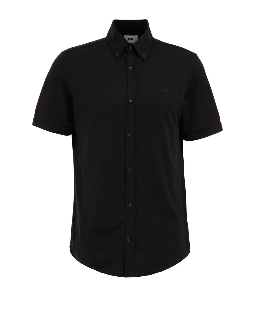 Рубашка Slim Fit на пуговицах WE Fashion, черный
Рубашка Slim Fit на пуговицах WE Fashion, черный