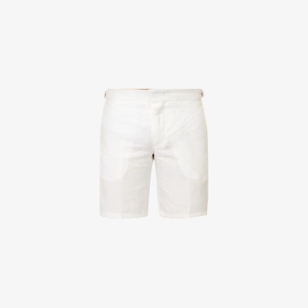 Льняные шорты Norwich стандартного кроя со средней посадкой и двумя накладными карманами Orlebar Brown, белый
Льняные шорты Norwich стандартного кроя со средней посадкой и двумя накладными карманами Orlebar Brown, белый