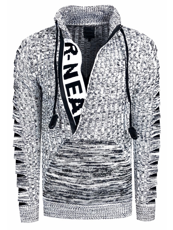 Белый свитер толстой вязки с воротником-стойкой и застежкой-молнией на 1/2 дюйма Rusty Neal
Белый свитер толстой вязки с воротником-стойкой и застежкой-молнией на 1/2 дюйма Rusty Neal