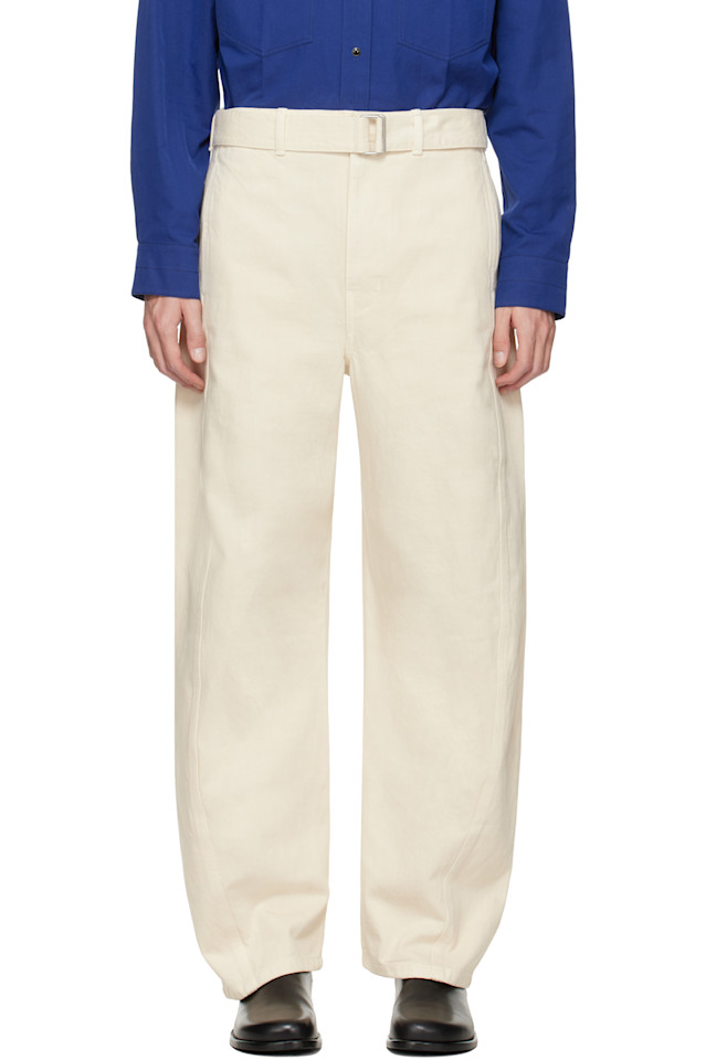 Lemaire Джинсы Off-White с витым поясом
Lemaire Джинсы Off-White с витым поясом