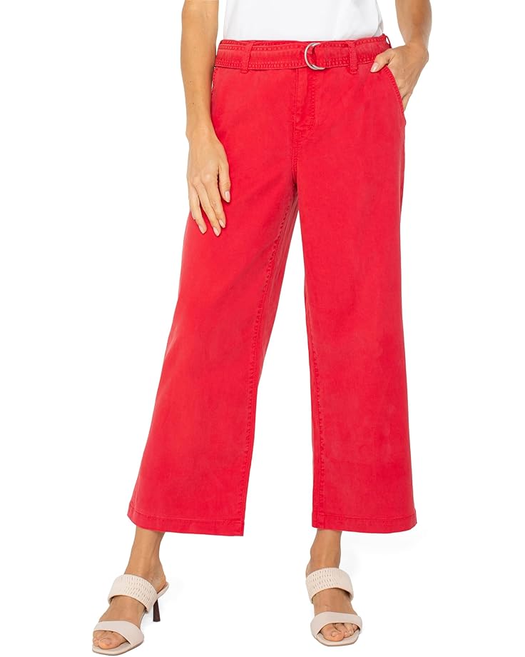 Брюки Liverpool Los Angeles Stride High-rise Crop Wide Leg With Self Belt, цвет Geranium 
Брюки Liverpool Los Angeles Stride High-rise Crop Wide Leg With Self Belt, цвет Geranium