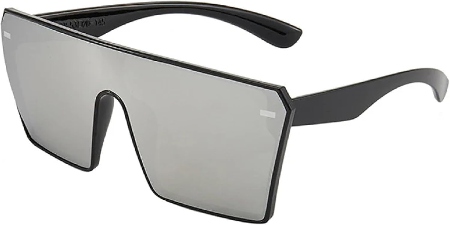 Модные солнцезащитные очки в крупной оправе, цельные, с заклепками, для мужчин и женщин, стильные, роскошные, для путешествий и вождения, с защитой от УФ-излучения UV400 TKKTLLT, Black Silver
Модные солнцезащитные очки в крупной оправе, цельные, с заклепками, для мужчин и женщин, стильные, роскошные, для путешествий и вождения, с защитой от УФ-излучения UV400 TKKTLLT, Black Silver