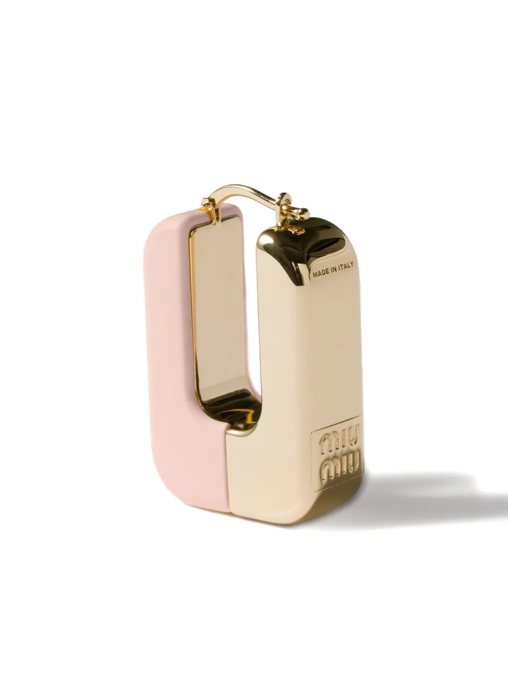 Серьги с эмалевыми деталями и логотипным буквенным оформлением Miu Miu, золотистый
Серьги с эмалевыми деталями и логотипным буквенным оформлением Miu Miu, золотистый