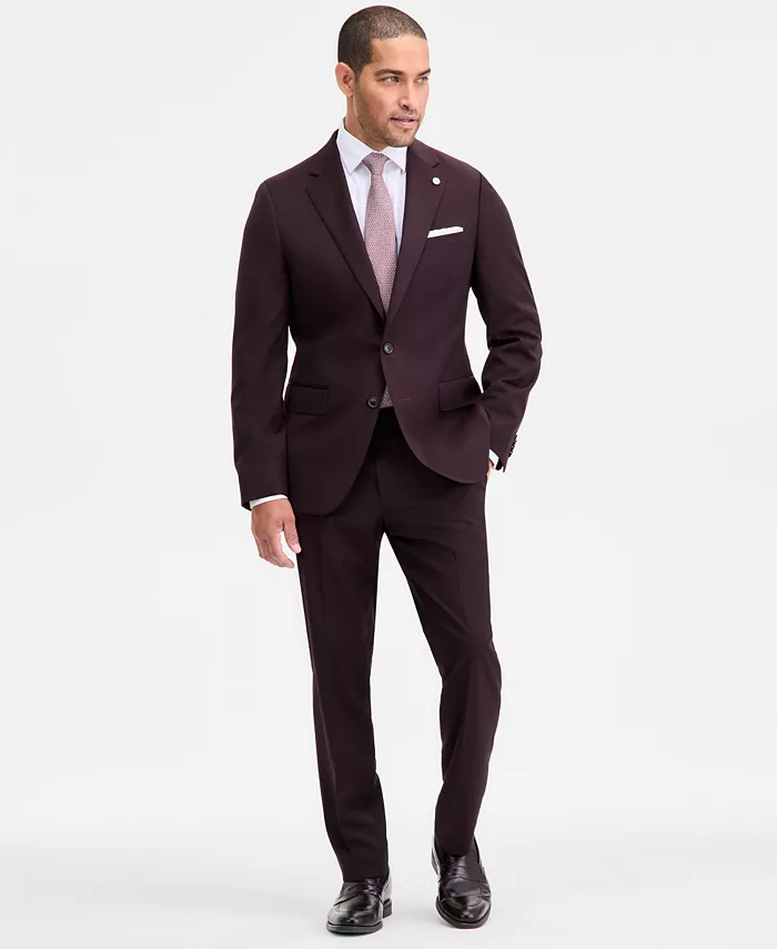 Мужской костюм Modern-Fit Stretch Bordeaux из шерстяной смеси по отдельности Ted Baker, красный
Мужской костюм Modern-Fit Stretch Bordeaux из шерстяной смеси по отдельности Ted Baker, красный