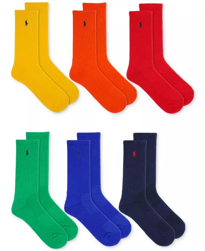 Мужские носки Performance Colorful Crew Socks, 6 пар Polo Ralph Lauren, мультиколор
Мужские носки Performance Colorful Crew Socks, 6 пар Polo Ralph Lauren, мультиколор