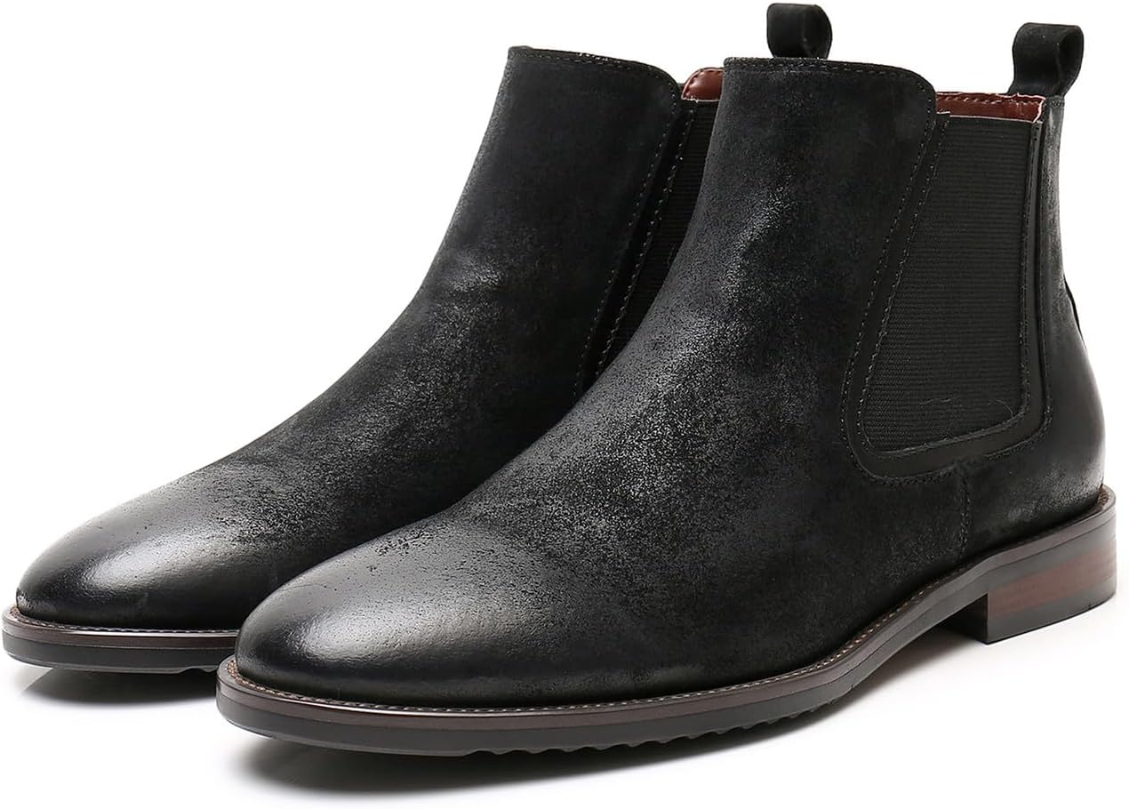 Мужские ботинки челси Santimon, классические, повседневные, замшевые, ботильоны, модные, для торжественных случаев, делового стиля, свадеб, выпускных, смокингов, баров, ботинки-чукка на резинке для мужчин, черный
Мужские ботинки челси Santimon, классические, повседневные, замшевые, ботильоны, модные, для торжественных случаев, делового стиля, свадеб, выпускных, смокингов, баров, ботинки-чукка на резинке для мужчин, черный