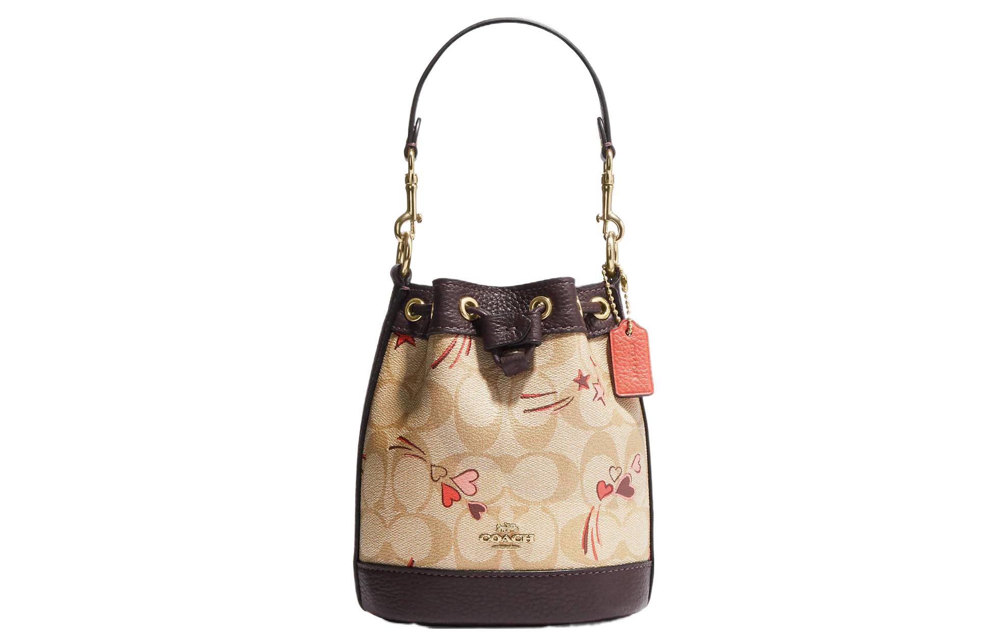 COACH Классическая джакардовая кожаная сумка-ведро
COACH Классическая джакардовая кожаная сумка-ведро