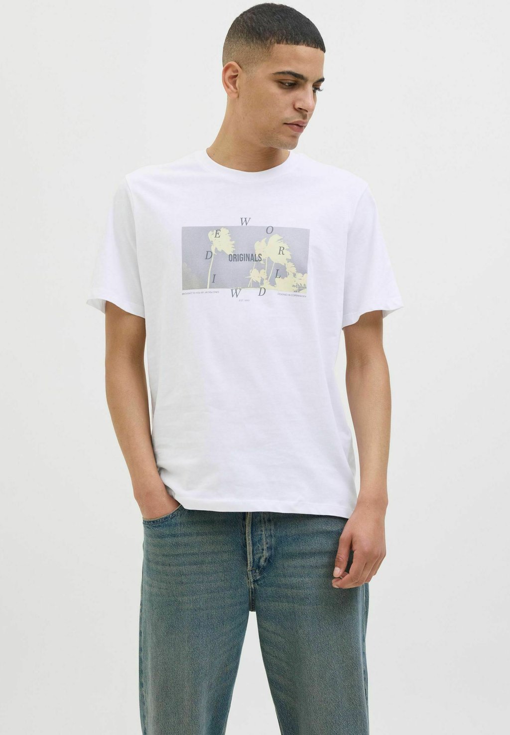 Футболка с принтом RUNDHALSAUSSCHNITT Jack & Jones, кремовый
Футболка с принтом RUNDHALSAUSSCHNITT Jack & Jones, кремовый