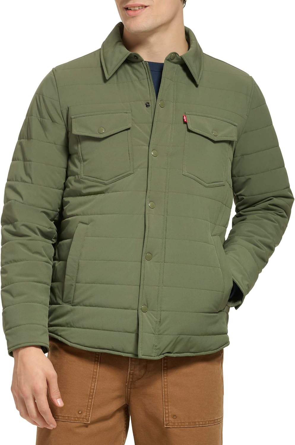 Мужская стеганая куртка-бомбер Levi's Stretch, Thyme
Мужская стеганая куртка-бомбер Levi's Stretch, Thyme