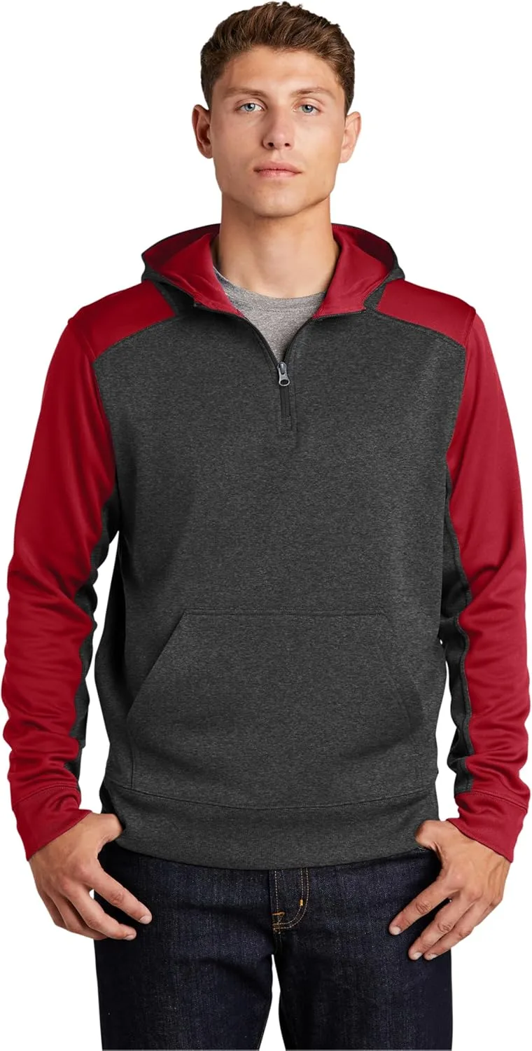 SPORT-TEK Unisex Tech Fleece Colorblock худи с четвертью молнии
SPORT-TEK Unisex Tech Fleece Colorblock худи с четвертью молнии