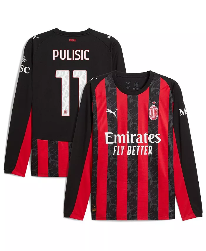 Мужская футболка Christian Pulisic красная AC Milan 2025/26 домашняя реплика с длинным рукавом Puma
Мужская футболка Christian Pulisic красная AC Milan 2025/26 домашняя реплика с длинным рукавом Puma