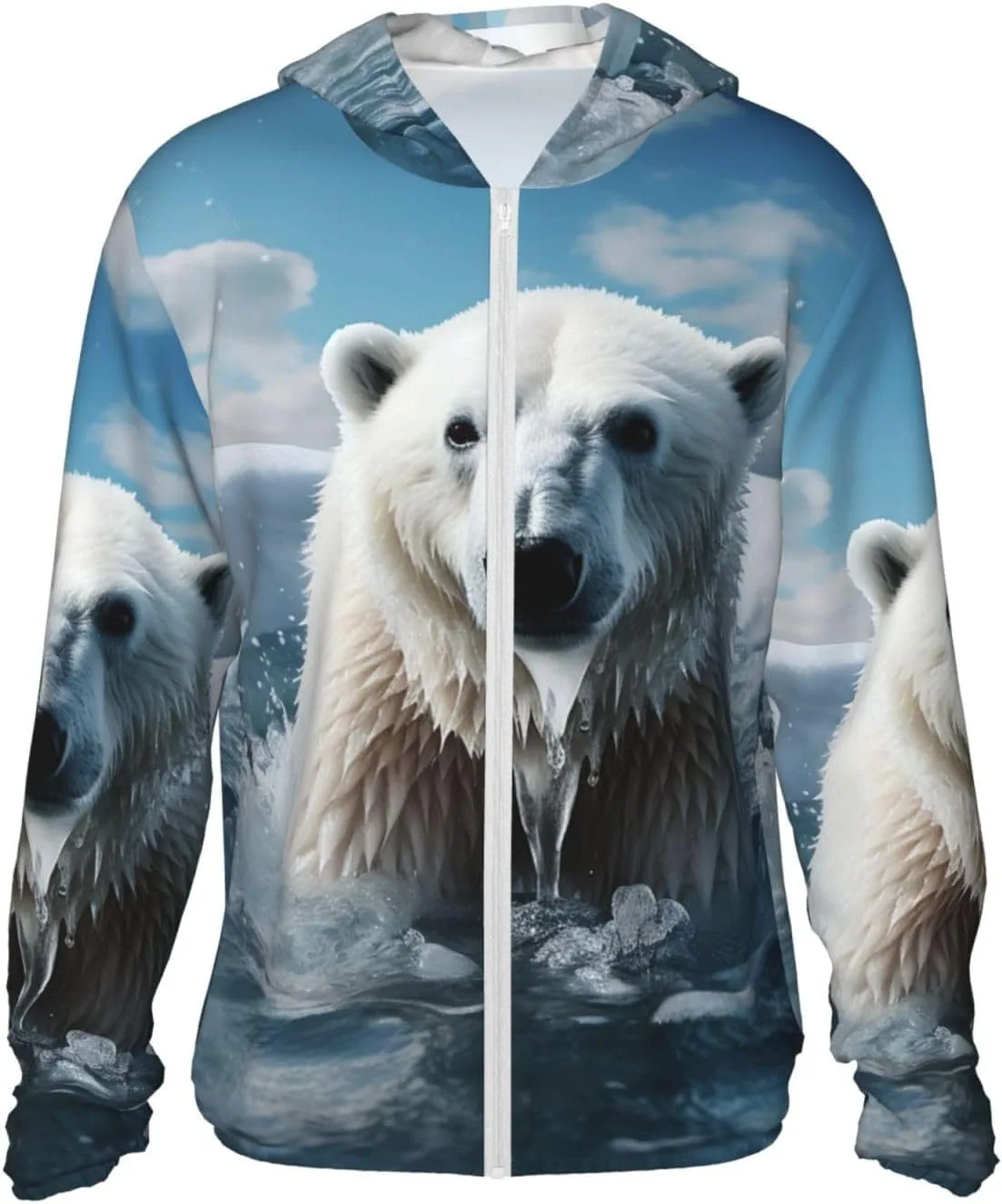 UPF 50+ Cool Animal White Polar Bear солнцезащитная толстовка-худи HCBPWVQA
UPF 50+ Cool Animal White Polar Bear солнцезащитная толстовка-худи HCBPWVQA