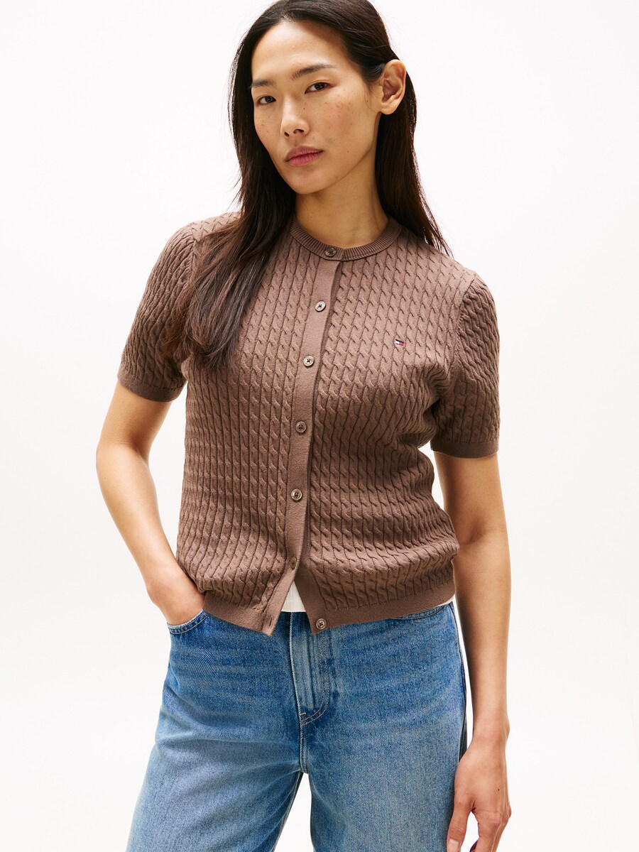 Вязаный кардиган TOMMY HILFIGER, коричневый
Вязаный кардиган TOMMY HILFIGER, коричневый