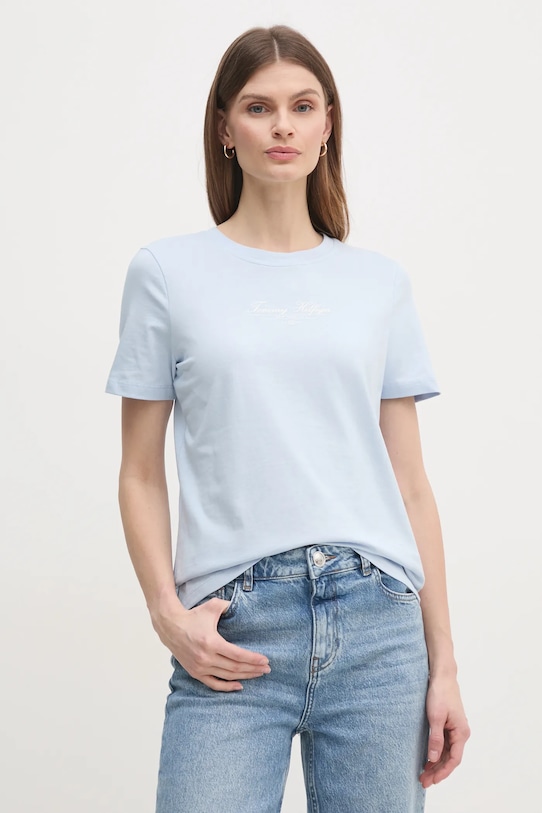 Хлопковая футболка Tommy Hilfiger, синий
Хлопковая футболка Tommy Hilfiger, синий