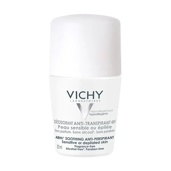 Шариковый дезодорант для чувствительной кожи Déodorant Anti-Transpirant 48H Vichy, 50 ml
Шариковый дезодорант для чувствительной кожи Déodorant Anti-Transpirant 48H Vichy, 50 ml