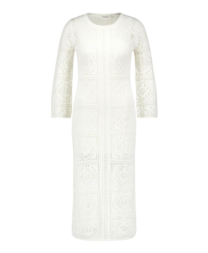 Летнее платье миди с декоративным вязаным узором Gerry Weber, белый
Летнее платье миди с декоративным вязаным узором Gerry Weber, белый