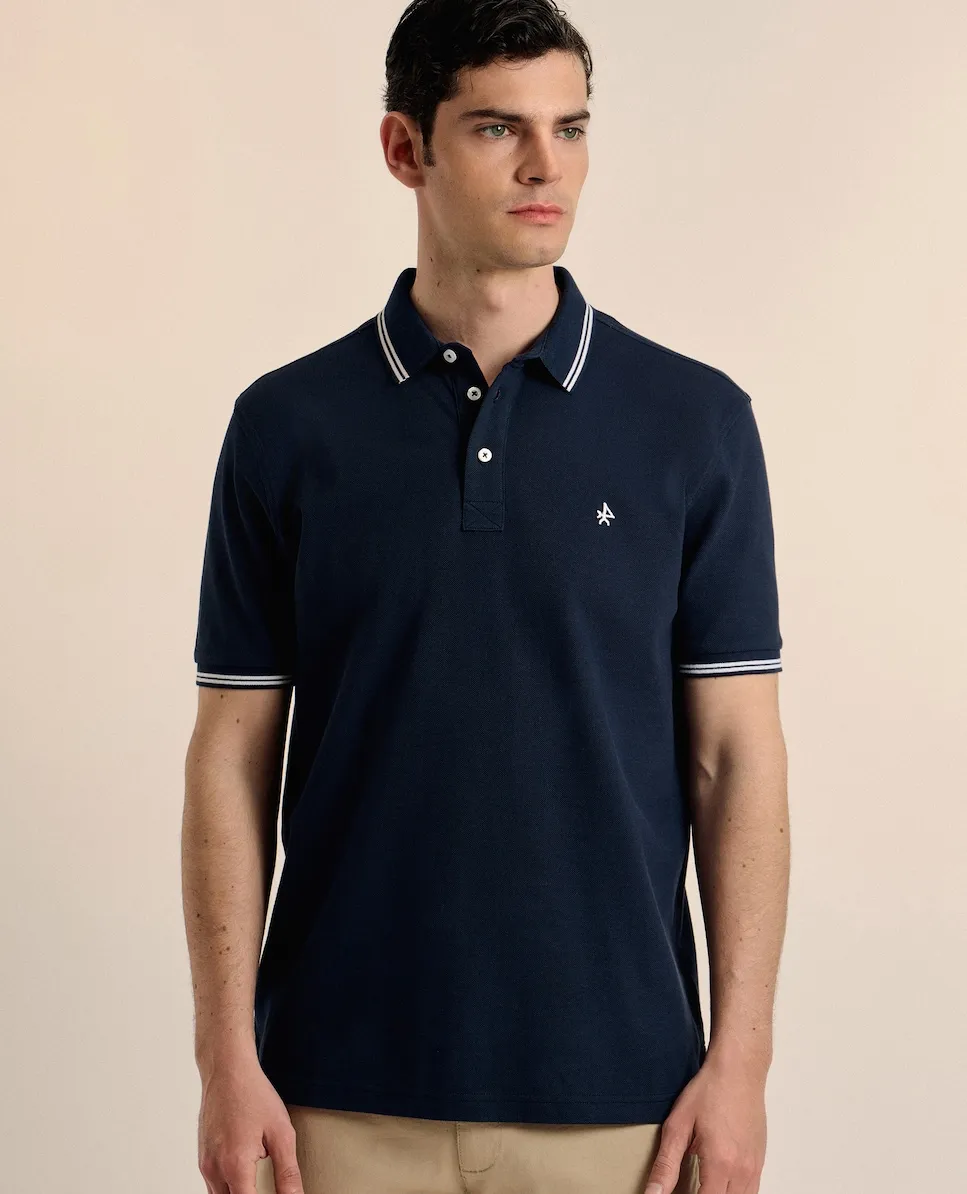 Классическая поло из пике с коротким рукавом Valecuatro, темно-синий
Классическая поло из пике с коротким рукавом Valecuatro, темно-синий