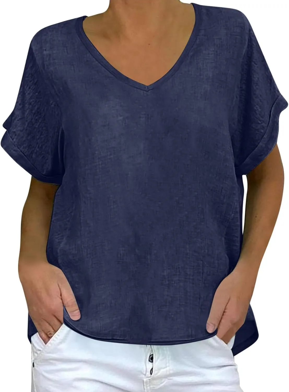 Льняная футболка для женщин летняя винтажная Floleo
Льняная футболка для женщин летняя винтажная Floleo