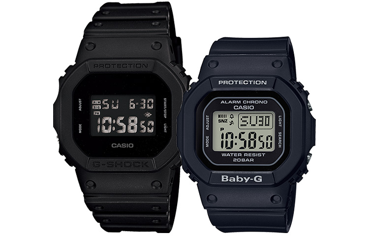 Унисекс парные часы серии Black CASIO
Унисекс парные часы серии Black CASIO
