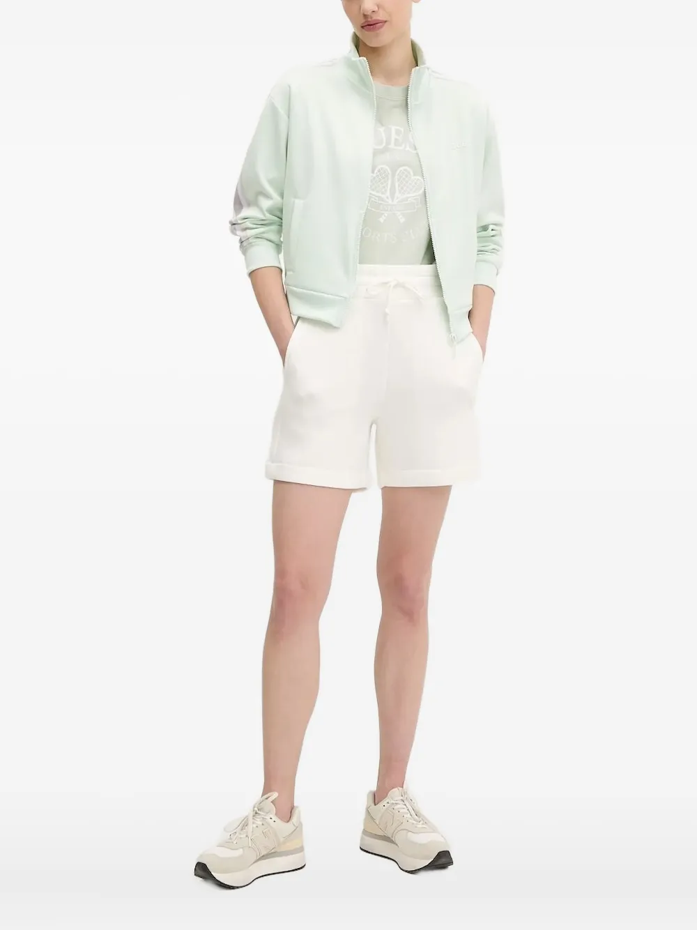 Толстовка на молнии с полосками GUESS USA, зеленый
Толстовка на молнии с полосками GUESS USA, зеленый