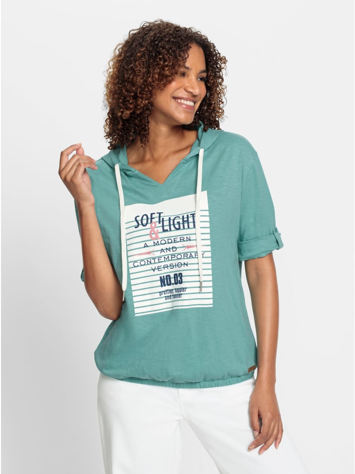 Рубашка с капюшоном с принтом шалфея и экрю WITT WEIDEN
Рубашка с капюшоном с принтом шалфея и экрю WITT WEIDEN