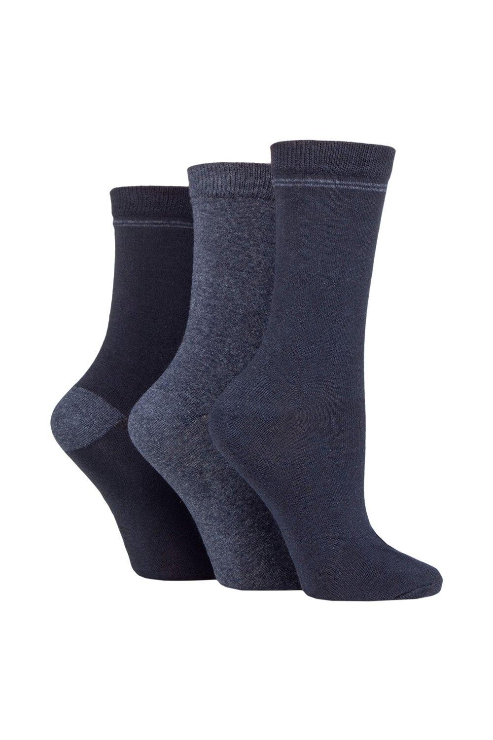 3 пары носков в полоску из 100% переработанного хлопка SOCKSHOP TORE, синий 
3 пары носков в полоску из 100% переработанного хлопка SOCKSHOP TORE, синий